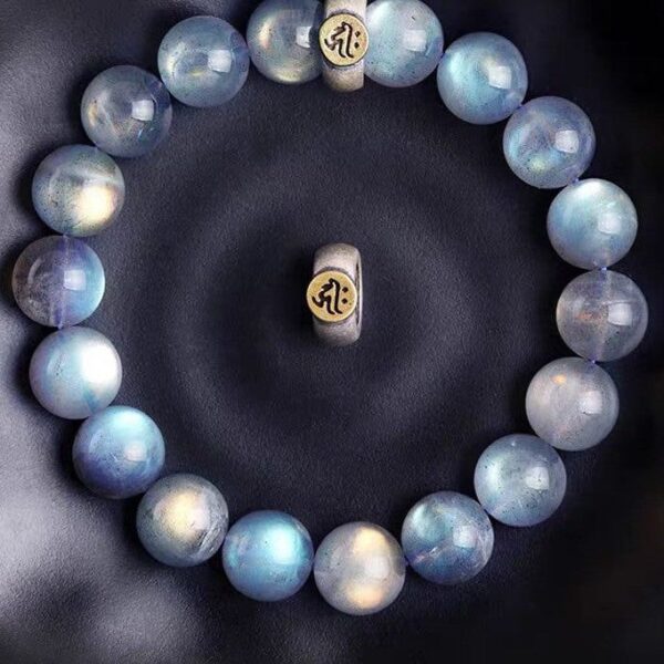 Moonstone Bracelet – Calm & Intuition (Mantra Bead / Lucky Gourd)