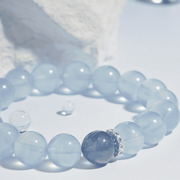 Aquamarine & Deep Blue Beryl Courage Bracelet