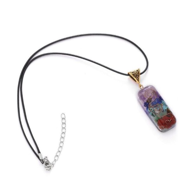 77ChakraOrgoneNecklace 7 Chakra Orgone Necklace - Energy Healing & EMF Protection - Buddha & Karma