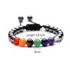 7ChakraHematiteBracelet2 7 Chakra Hematite Bracelet - Promote Wellness - Buddha & Karma