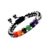 7ChakraHematiteBracelet3 7 Chakra Hematite Bracelet - Promote Wellness - Buddha & Karma
