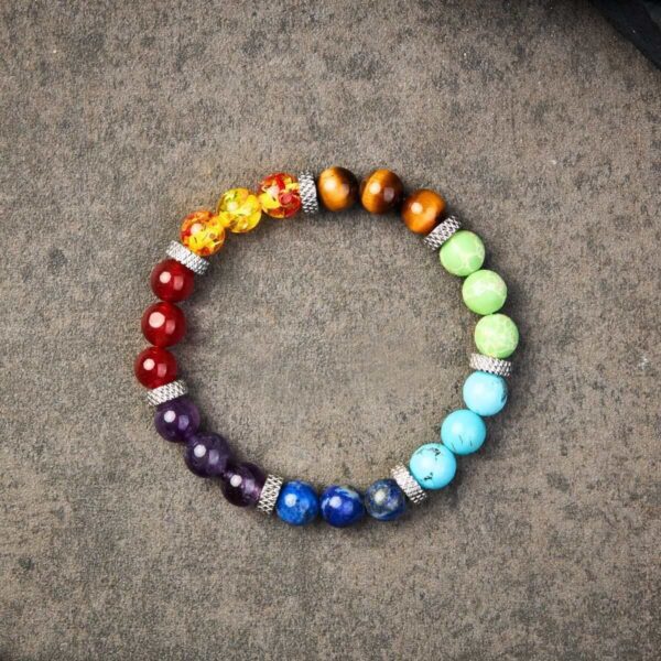 7ChakraStoneBracelet-01 7 Chakra Stones Bracelet - Buddha & Karma