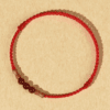 Cinnabar Peachwood Bamboo Red String Bracelet – Minimal Talisman (3 Colors)