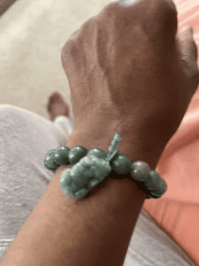 Green Jade Bracelet with Pixiu - Invite Wealth & Calming Energies photo review