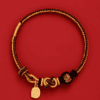 Five-Way Caishen Red String Bracelet – Zodiac Snake Edition (5 Bead Variants)