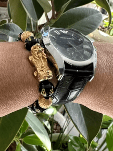 Feng Shui Bracelet - Pixiu Black Obsidian Bracelet for Wealth photo review