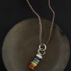 Amethyst, Lapis Lazuli & Red Agate Pendant – Clarity & Vitality
