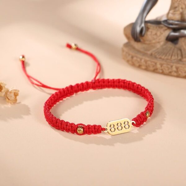 888 Wealth Luck Angel Number Bracelet - Buddha & Karma
