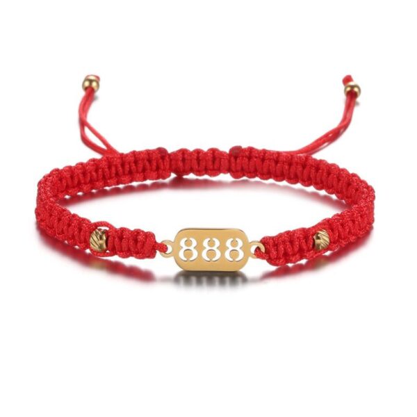 888 Wealth Luck Angel Number Bracelet - Buddha & Karma