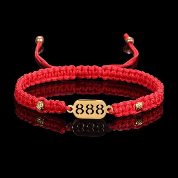 888 Wealth Luck Angel Number Bracelet - Buddha & Karma