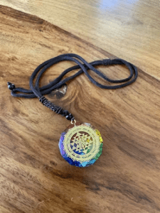 Chakra Orgonite Necklace - Balances Orgone Energy & EMF Protection photo review