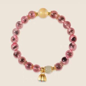 Candy Agate & Hetian Jade Bracelet – Love & Harmony