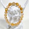 8mm_8b1e5dda-d726-43f5-8c16-fefd5850ef05 Golden Wealth Bracelet – Citrine or Yellow Phantom Quartz with Tiger’s Eye & Gold Filigree