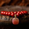 Rose Quartz & Cinnabar Love Bracele —— Attract Romance & Healing