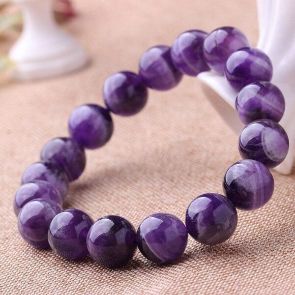 AmethystPurifyingBracelet2 Amethyst Purifying Bracelet - For Peace & Clarity - Buddha & Karma