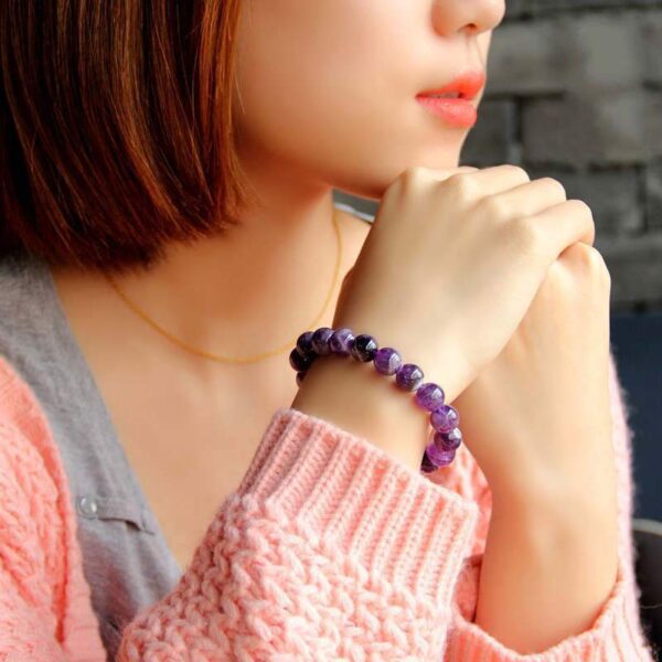 AmethystPurifyingBracelet6 Amethyst Purifying Bracelet - For Peace & Clarity - Buddha & Karma