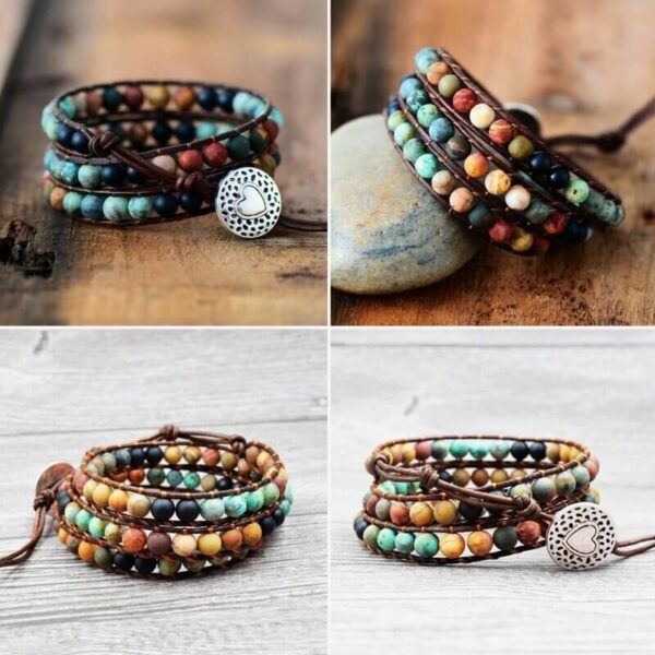 BalancedLifeAgateBracelet-Calming_Balancing Balanced Life Agate Bracelet - Calming & Balancing - Buddha & Karma