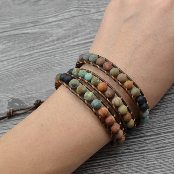 BalancedLifeAgateBracelet4 Balanced Life Agate Bracelet - Calming & Balancing - Buddha & Karma