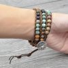 BalancedLifeAgateBracelet5 Balanced Life Agate Bracelet - Calming & Balancing - Buddha & Karma