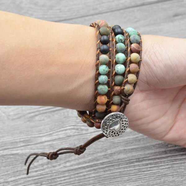 BalancedLifeAgateBracelet5 Balanced Life Agate Bracelet - Calming & Balancing - Buddha & Karma