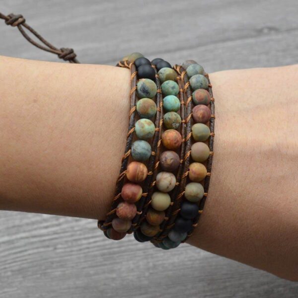 BalancedLifeAgateBracelet6 Balanced Life Agate Bracelet - Calming & Balancing - Buddha & Karma