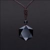 Black Obsidian Talisman - Necklace for Protection - Buddha & Karma