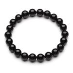 Black Tourmaline Beads Protection Bracelet - Buddha & Karma