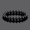 Black Tourmaline Beads Protection Bracelet - Buddha & Karma