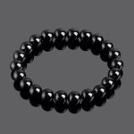 Black Tourmaline Beads Protection Bracelet - Buddha & Karma