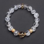 Clear Quartz Master Healer Bracelet - Buddha & Karma