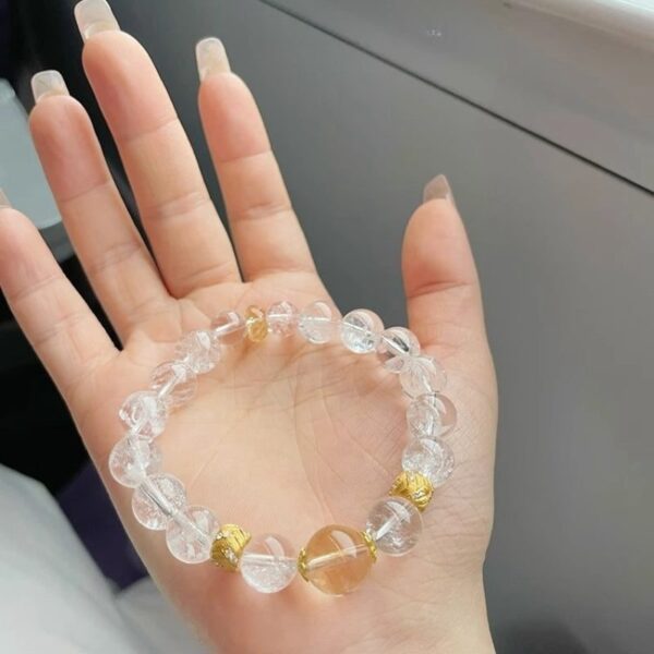 Clear Quartz Master Healer Bracelet - Buddha & Karma