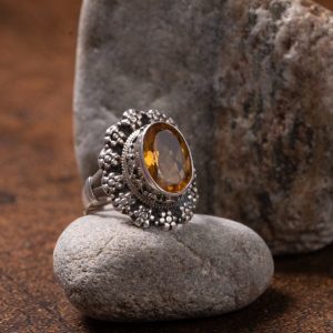 Citrine 925 Sterling Silver Ring – Prosperity & Radiant Confidence