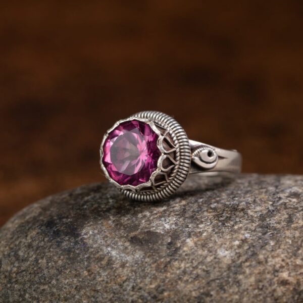 Pink Topaz 925 Sterling Silver Ring – Love & Joy