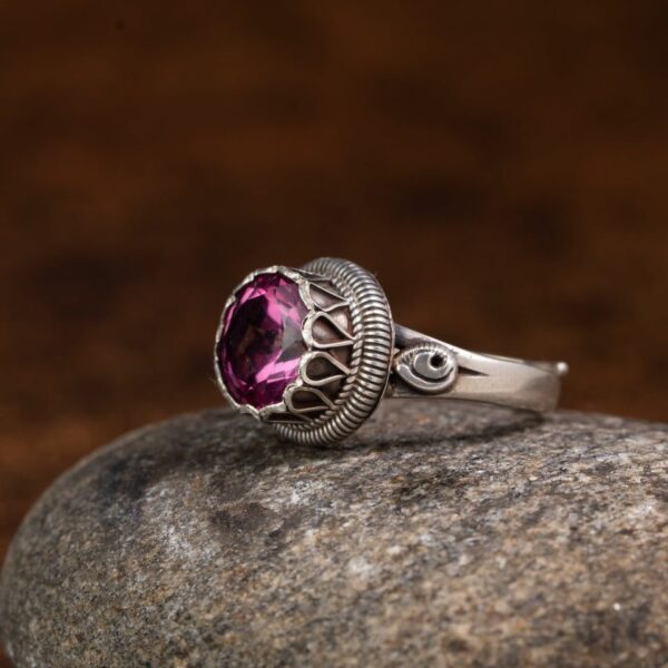 Pink Topaz 925 Sterling Silver Ring – Love & Joy