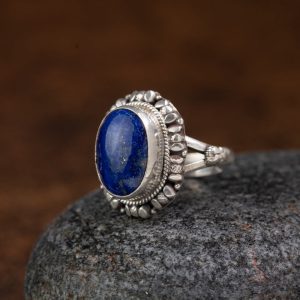 Lapis Lazuli 925 Sterling Silver Ring – Wisdom & Protection
