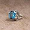 Blue Topaz 925 Sterling Silver Ring – Calm & Communication