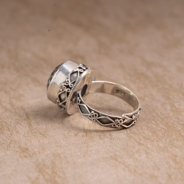 White Crystal 925 Sterling Silver Ring – Clarity & Light