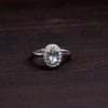 Aquamarine 925 Sterling Silver Ring – Serenity & Courage