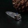 Raw White Crystal Silver Pendant – Clarity & Protection