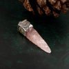 Raw Rose Quartz Crystal Pendant – Love & Heart Healing