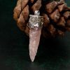 Raw Rose Quartz Crystal Pendant – Love & Heart Healing