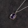 Royal Amethyst Silver Filigree Pendant – Clarity & Calm