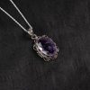 Royal Amethyst Silver Filigree Pendant – Clarity & Calm