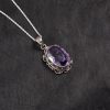 Royal Amethyst Silver Filigree Pendant – Clarity & Calm