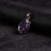 Royal Amethyst Silver Filigree Pendant – Clarity & Calm