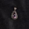 Amethyst Teardrop Filigree Silver Pendant – Clarity & Calm