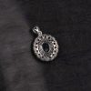 London Blue Topaz & Citrine Sunburst Silver Pendant – Clarity & Joy