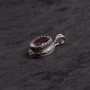 Pink Topaz Woven Halo Silver Pendant – Love & Harmony