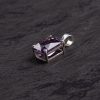 Amethyst Rectangular Silver Pendant – Clarity & Poise