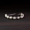 Moonlight Pearl Halo 925 Silver Bracelet – Grace & Serenity